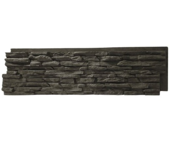 PU 3D panel Graphite Rock – dekoratívny obklad s efektom kameňa (122x33cm)