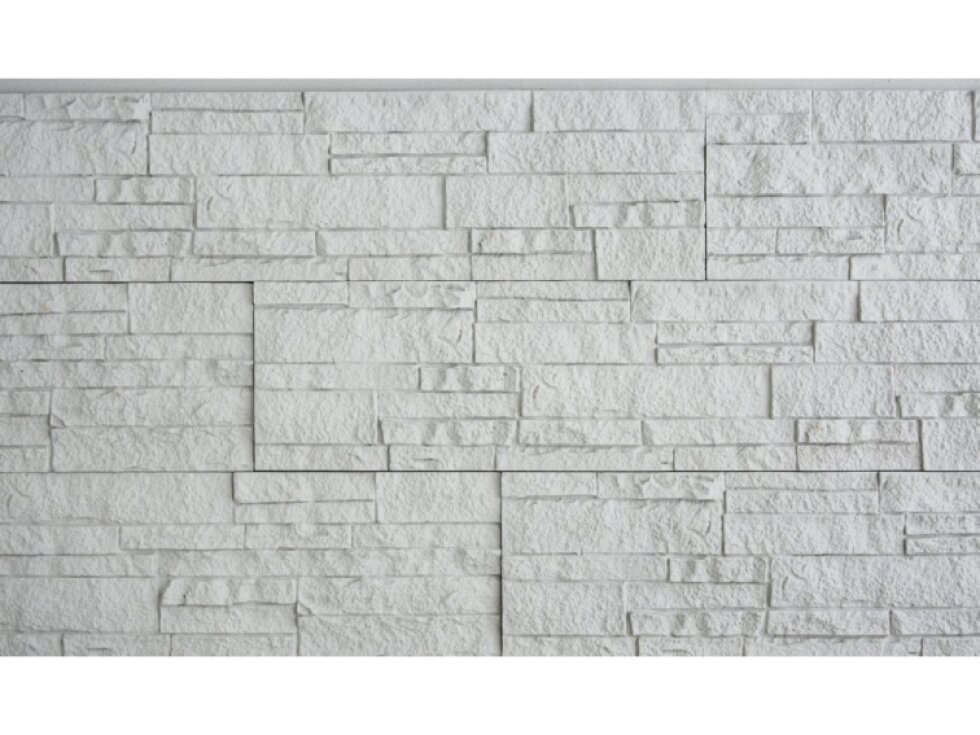 PU 3D panel Metropolitan White – dekoratívny obklad s efektom kameňa