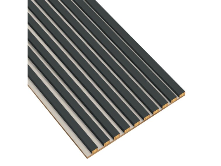 Lamely na kašmírovej doske - 12x28 mm - 10 ks - spojovací modul - 46 cm - antracit