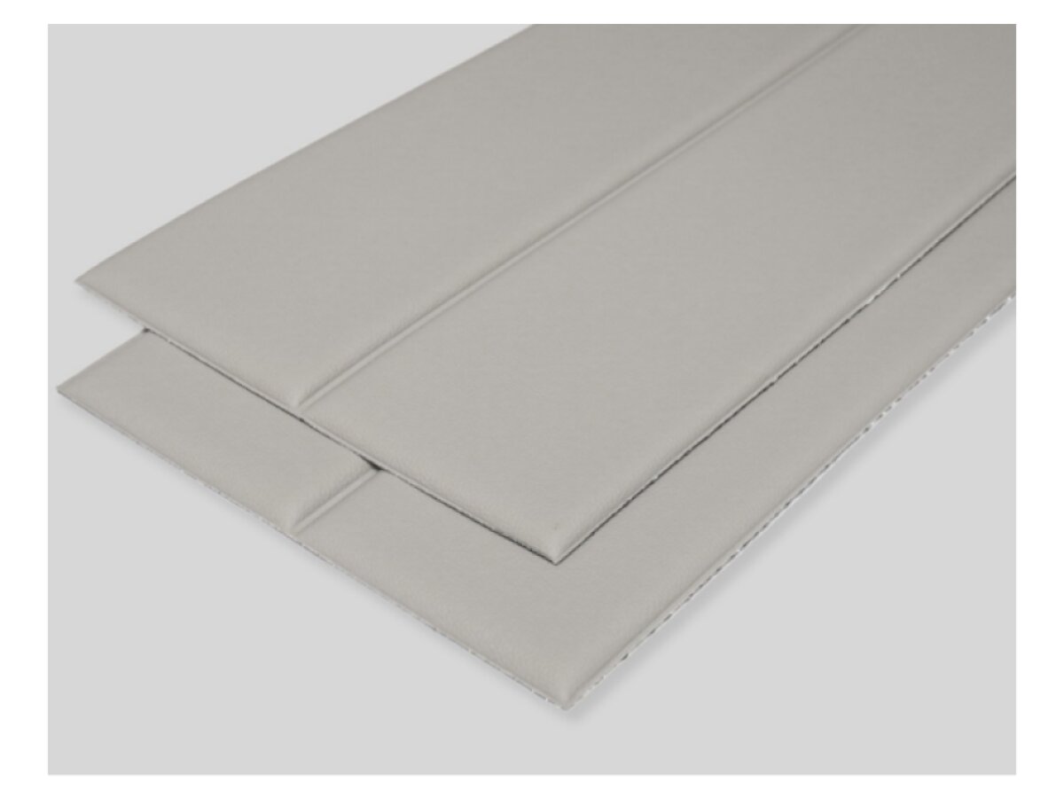 Samolepiaci koženkový 3D panel 27,5 x 69 cm LEA603 šedý