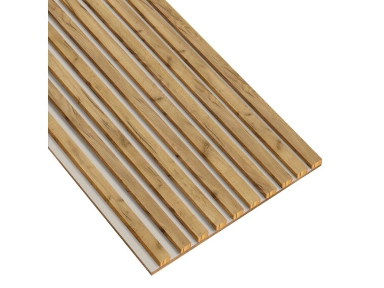 Lamely na kašmírovej doske - 12x28 mm - 10 ks - spojovací modul - 46 cm - dub craft zlatý