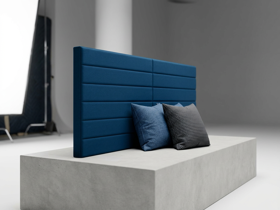 Samolepiaci zamatový 3D panel 69 x 140 cm VEL003 modrý