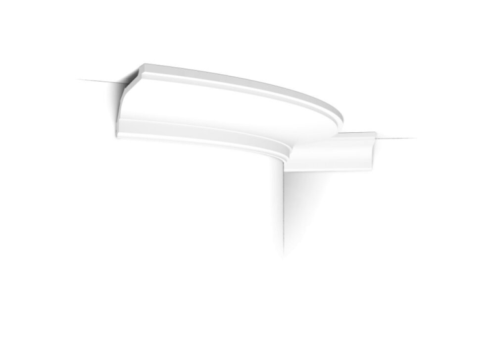 Flexibilná stropná lišta C220F ORAC - Vodoodolná a flexibilná