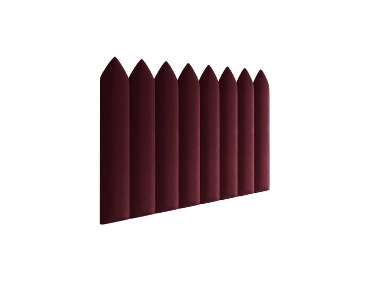 Čalúnený panel na stenu - špicatý plot