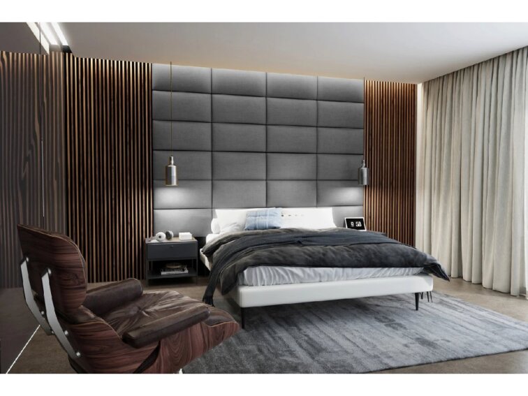 Čalúnený panel na stenu - štvorec