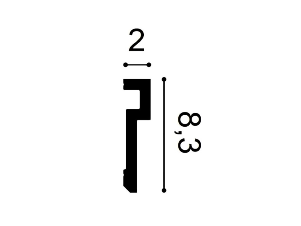 Flexibilná stropná lišta PX198F U-STEPS ORAC