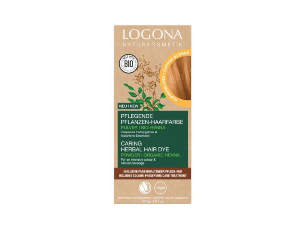 Logona Prášková farba na vlasy Copper Blonde