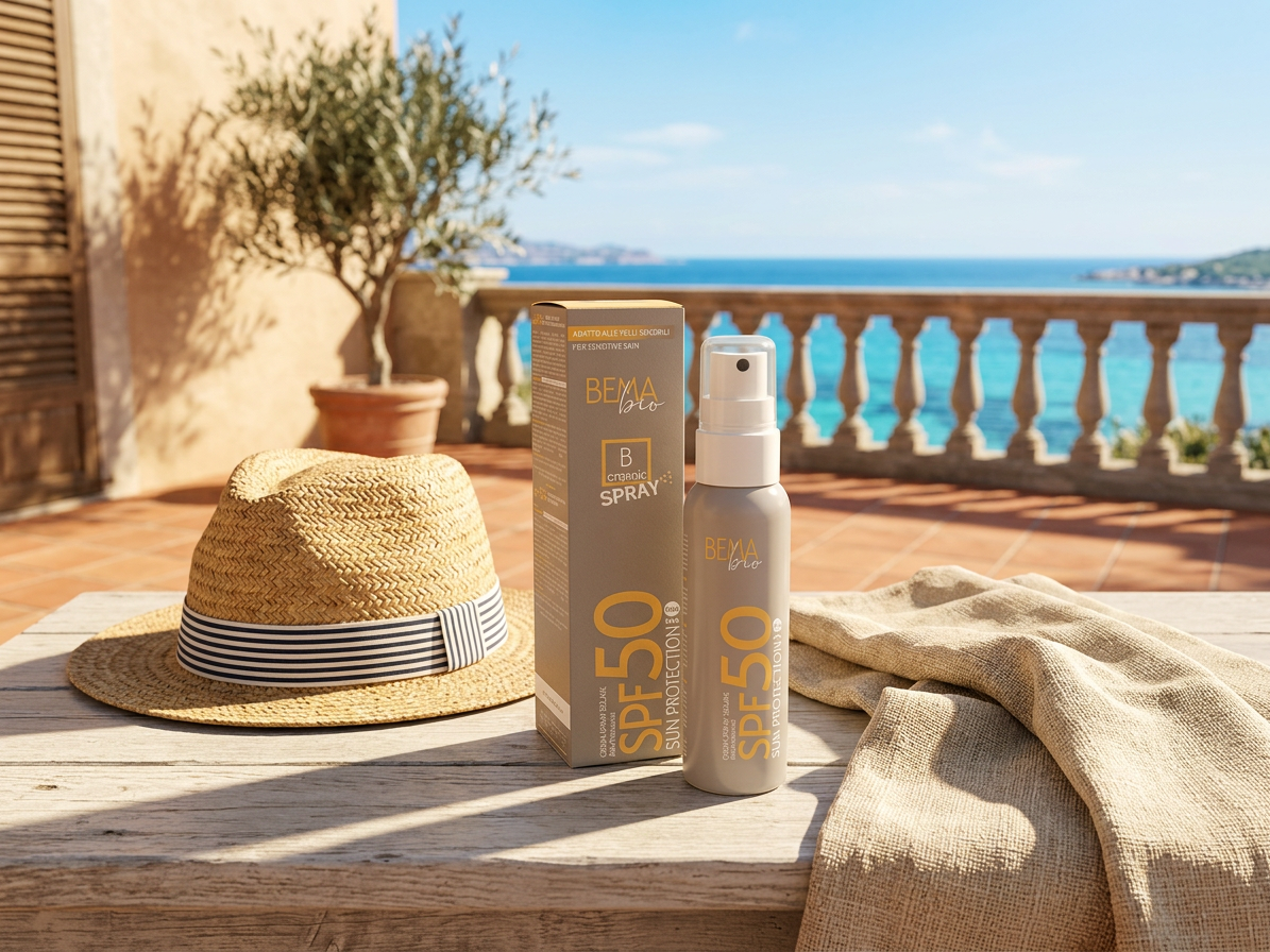 BemaBio opaľovací krém v spreji SPF50