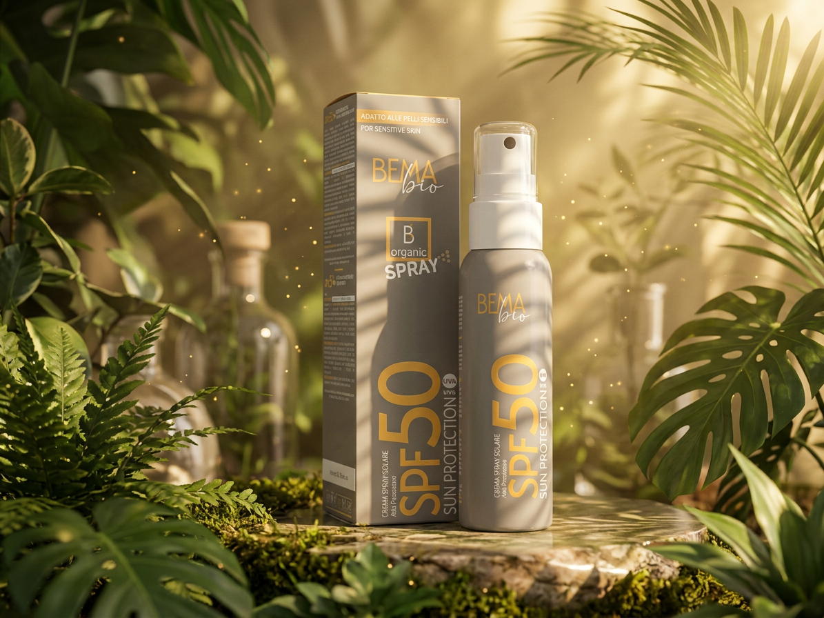 BemaBio opaľovací krém v spreji SPF50