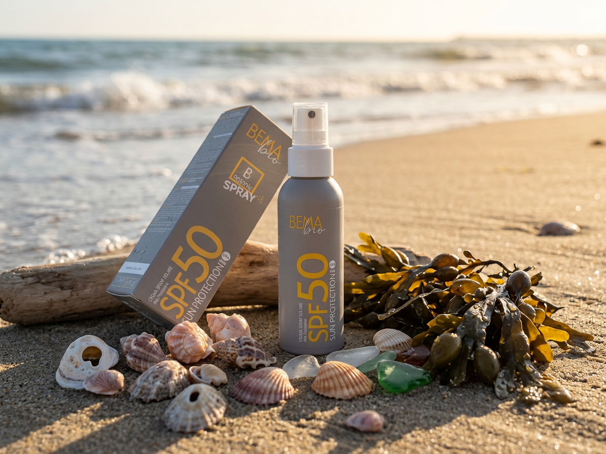 BemaBio opaľovací krém v spreji SPF50