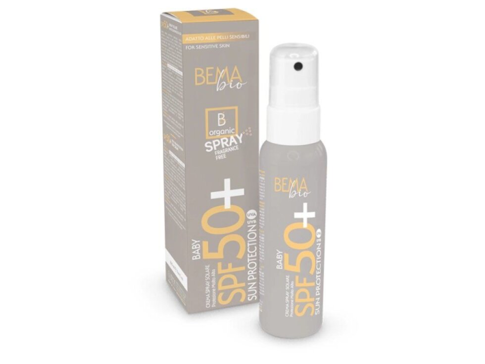 BemaBio opaľovací krém Baby Sun pre deti v spreji SPF50