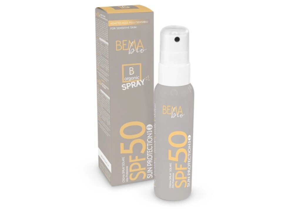 BemaBio opaľovací krém v spreji SPF50