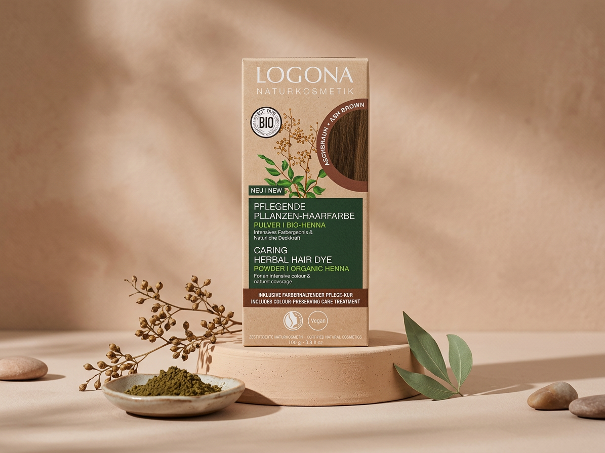 Logona Prášková farba na vlasy ASH BROWN