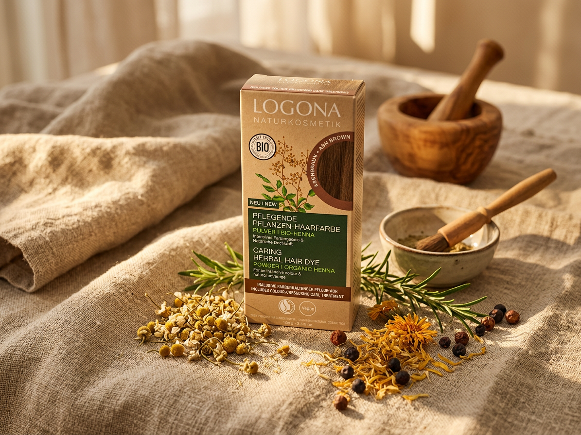 Logona Prášková farba na vlasy ASH BROWN