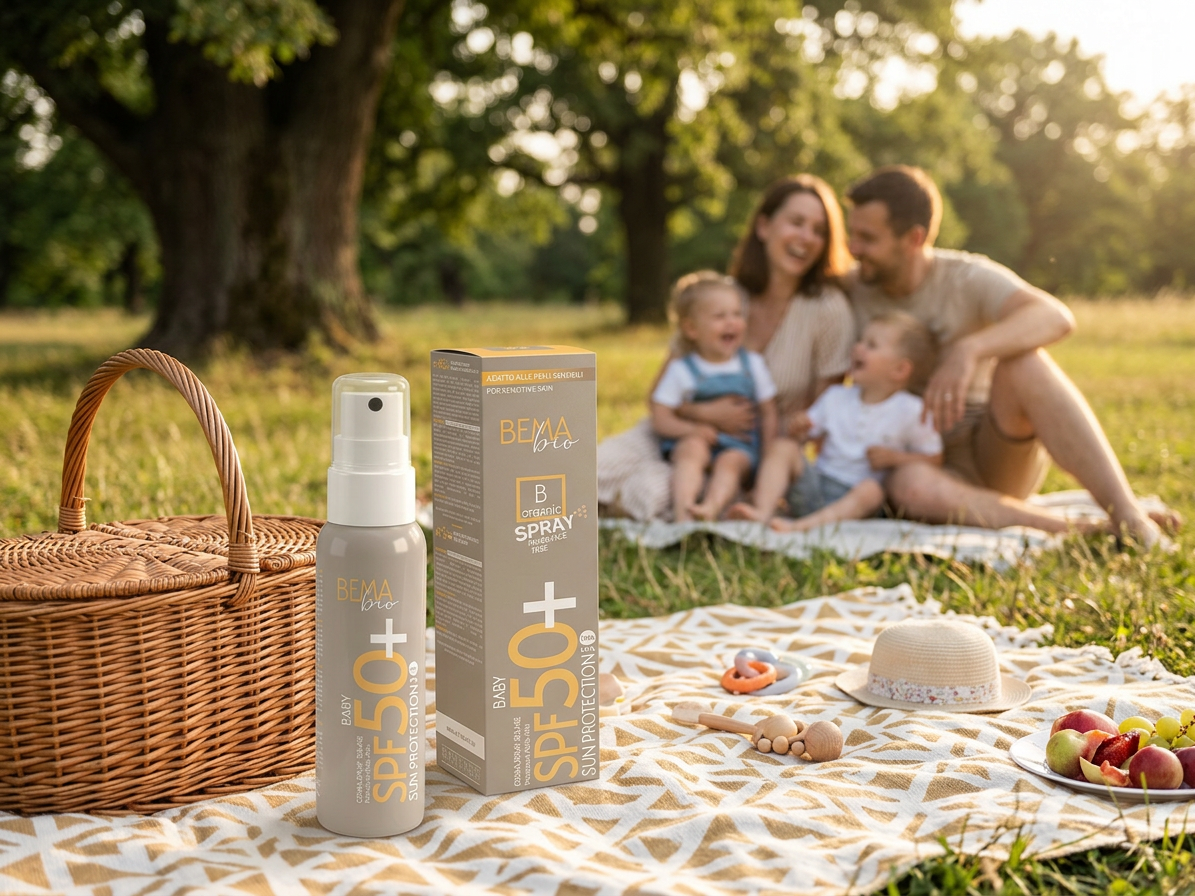 BemaBio opaľovací krém Baby Sun pre deti v spreji SPF50