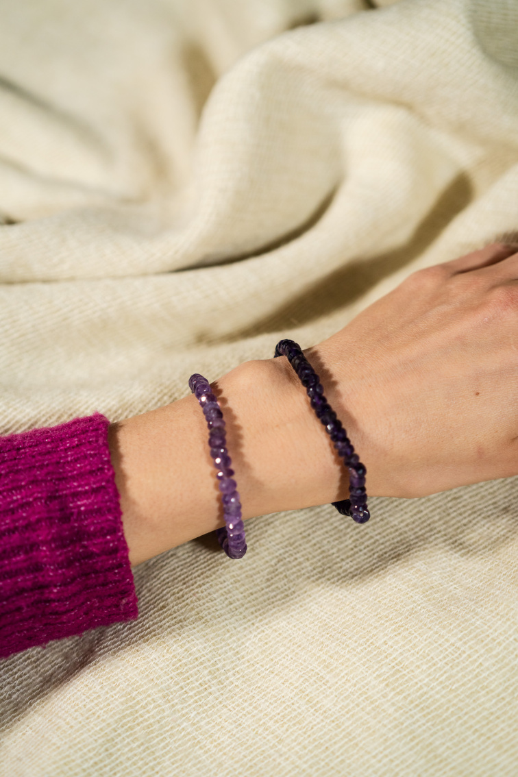 Náramok s Amethystom AA kvalita