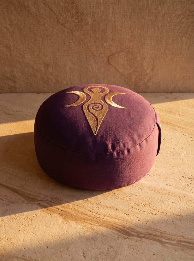 Meditačný vankúš Dark Purple Goddess Organic