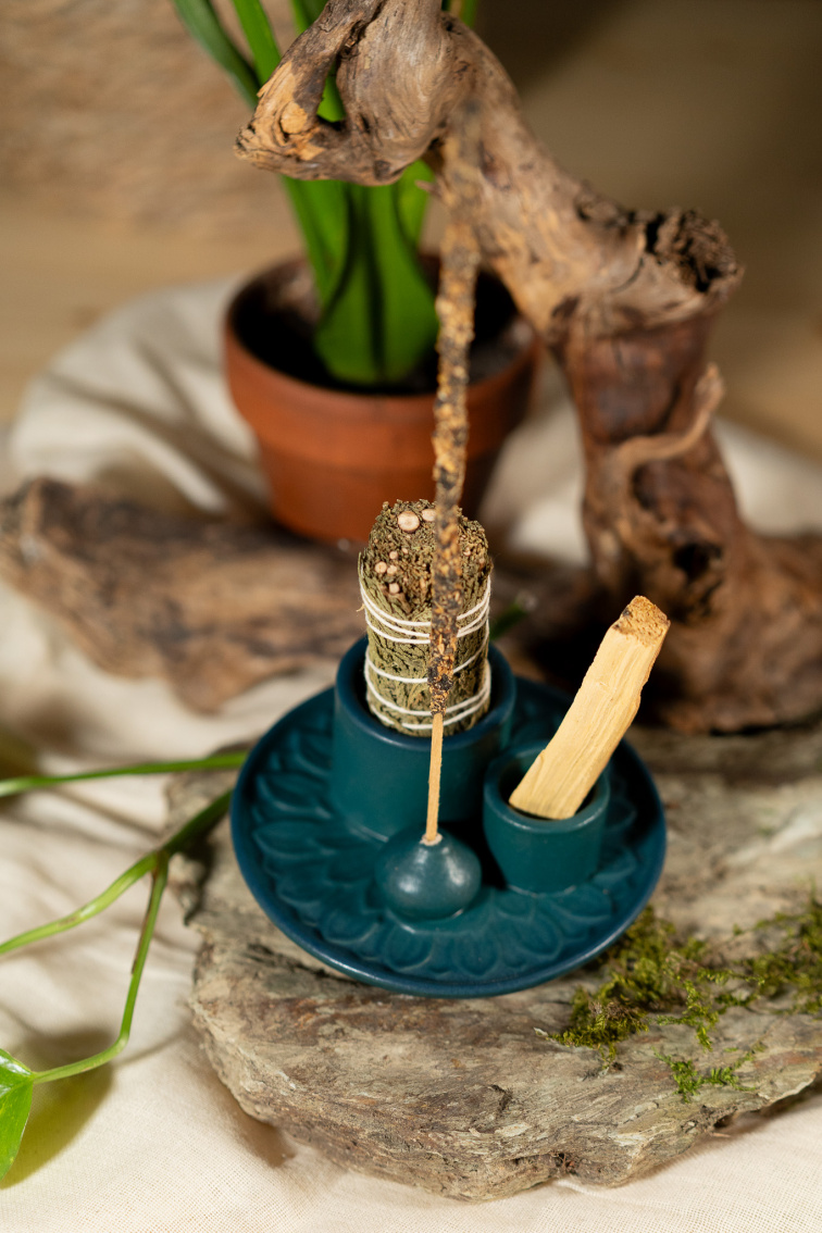 Keramická Kadidelnica 3v1 Petrol