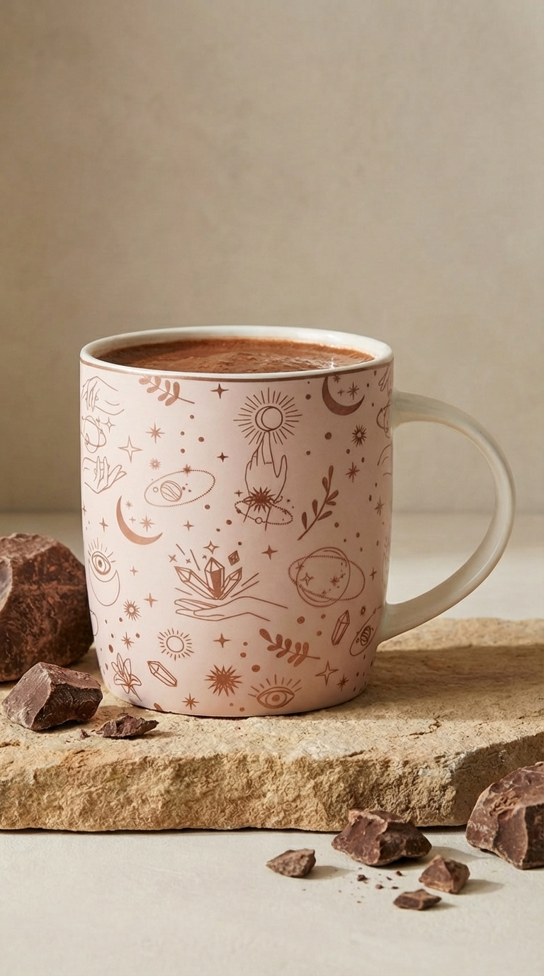 Čajová šálka so sitkom — mystické symboly ±400ml