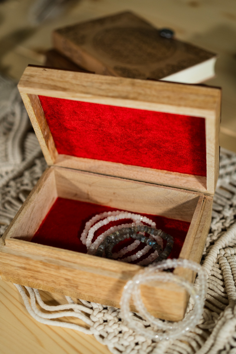 Tarot Box Strom Života z Mangového Dreva