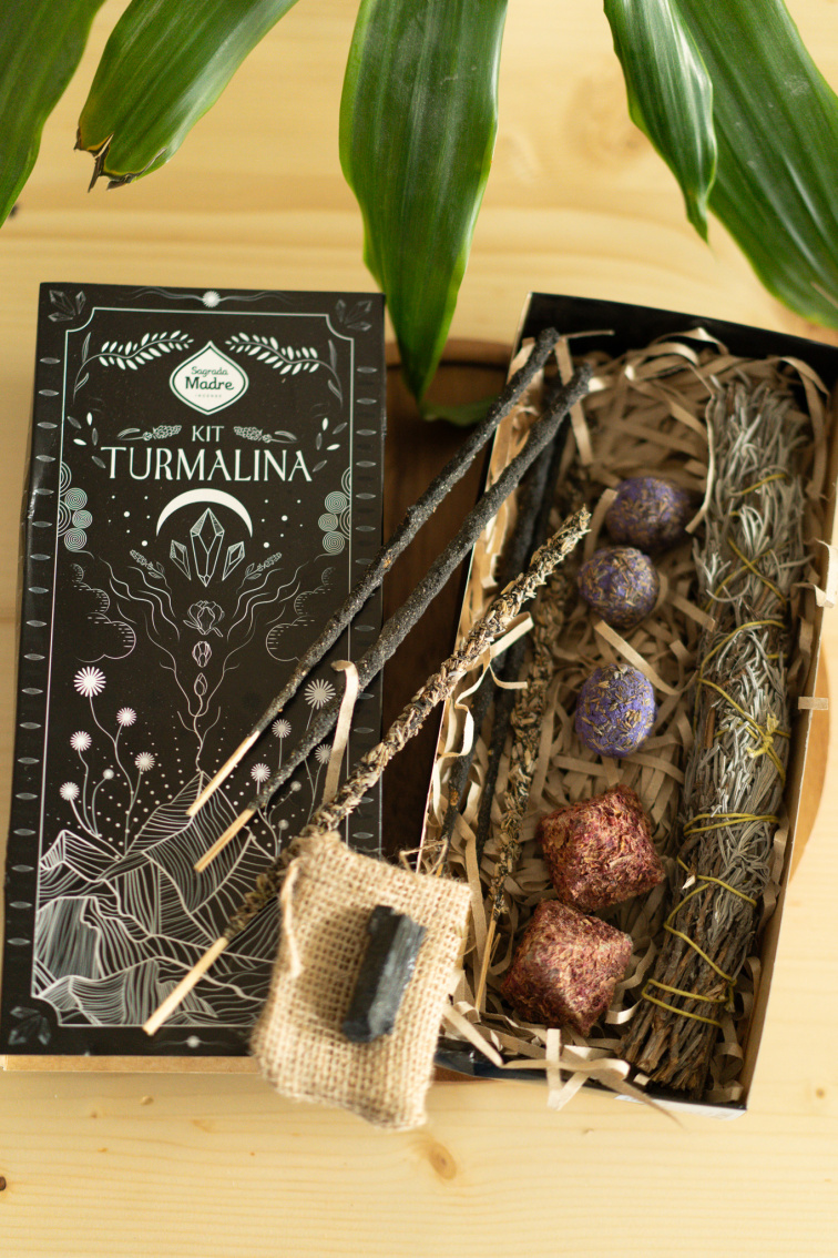 Sagrada Madre Kadidlový Set - Ochranný Turmalín
