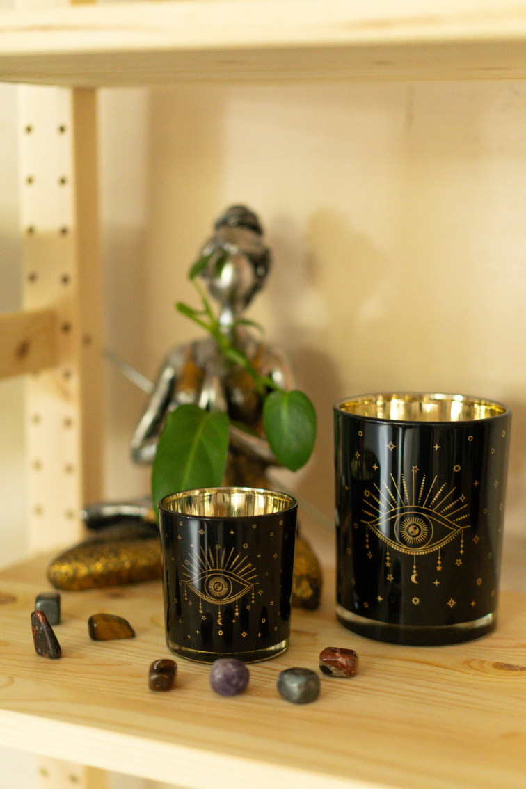 Metalický svietnik Eye of Providence