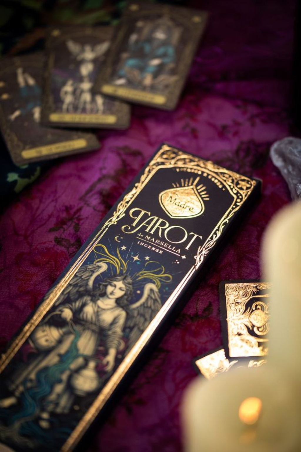 Vonné tyčinky Sagrada Madre Tarot Ružové Korenie a Kadidlo