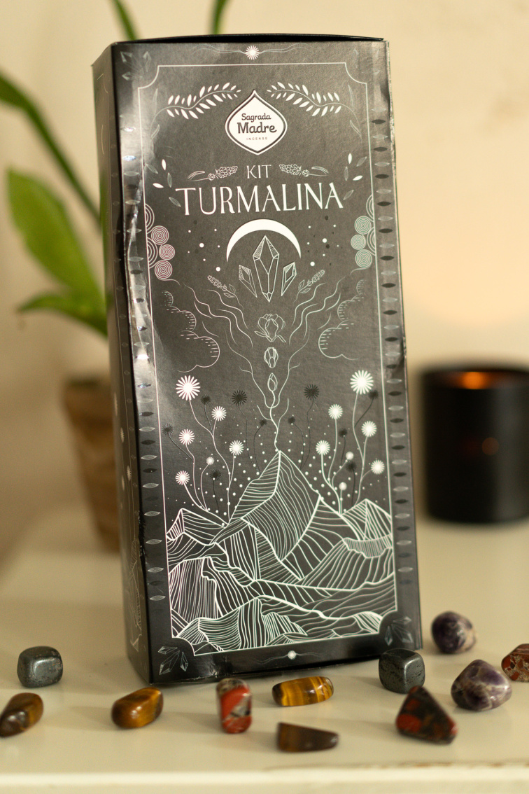 Sagrada Madre Kadidlový Set - Ochranný Turmalín
