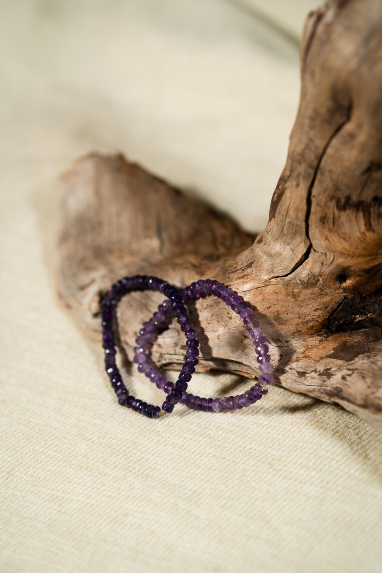 Náramok s Amethystom AA kvalita