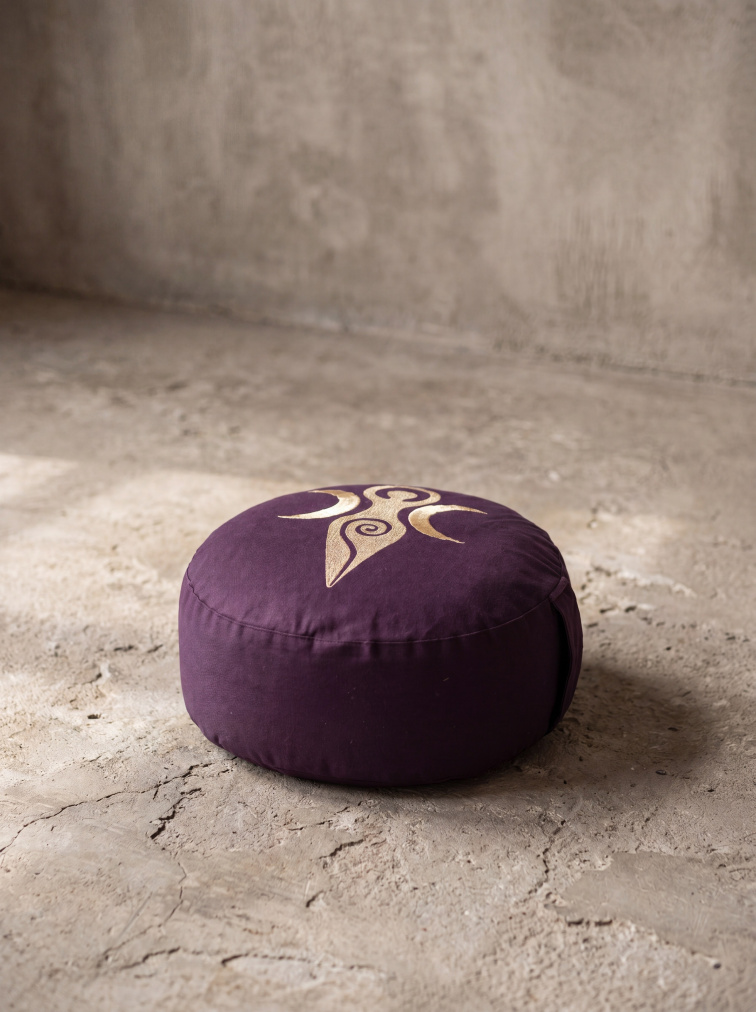 Meditačný vankúš Dark Purple Goddess Organic