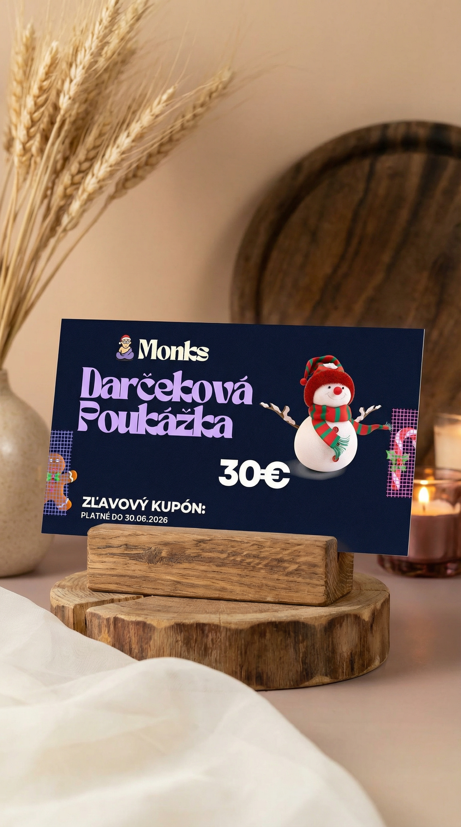 Monks Darčeková Poukážka