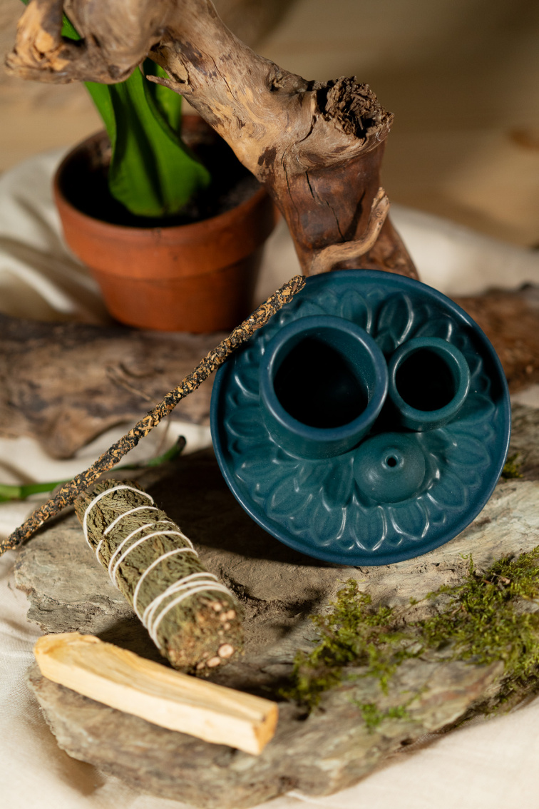 Keramická Kadidelnica 3v1 Petrol