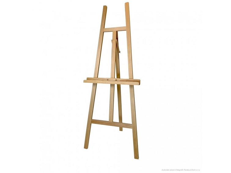 Malířský stojan s posuvnou spodní lištou