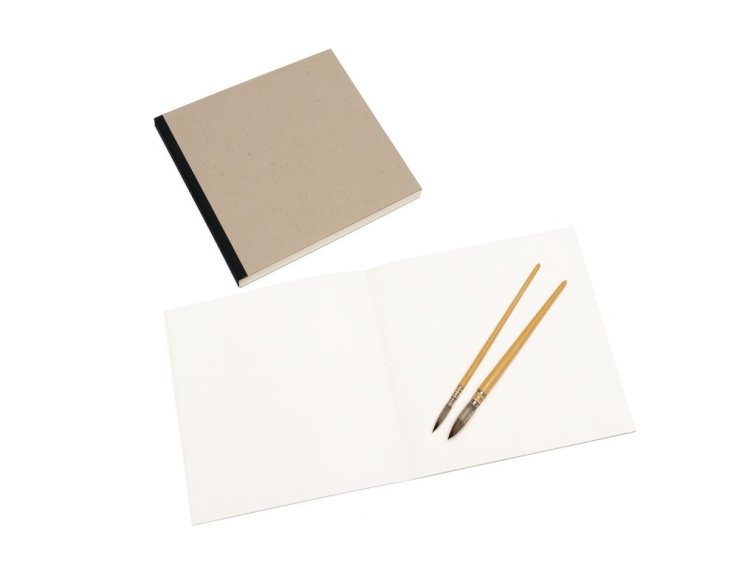 Skicák, ruční papír 21x21 cm, 144 stran, papír gramáž 100 g