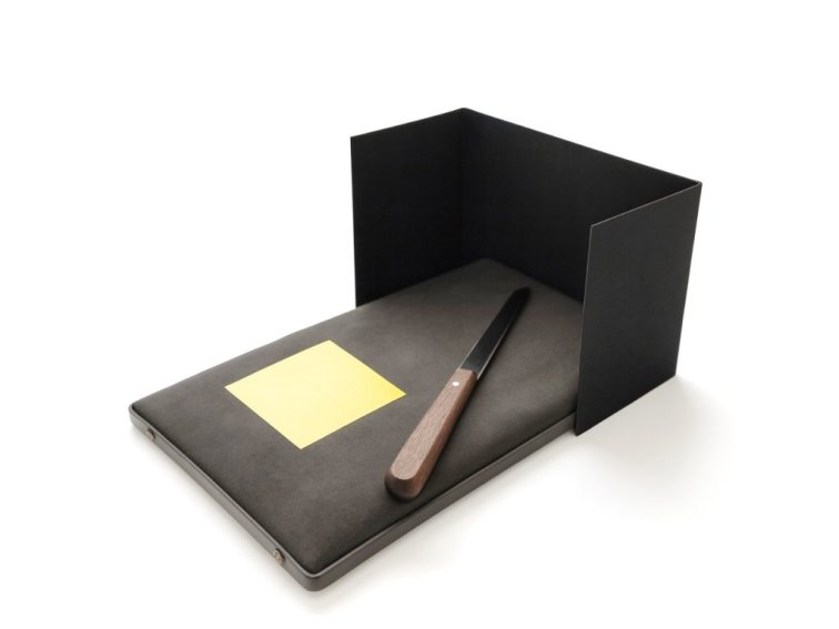 Pozlacovačský polštářek s odnímatelnou clonou proti větru, italský