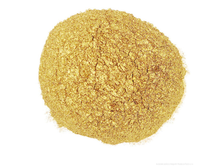Práškový bronz – poslídovaný, odstín ryzí zlato, extra lesklý