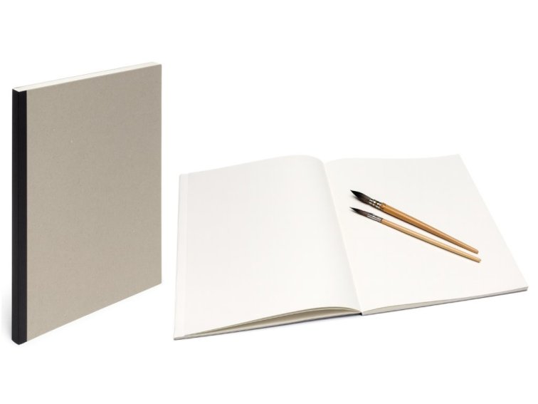 Skicák, ruční papír A4, 144 stran, papír gramáž 100 g