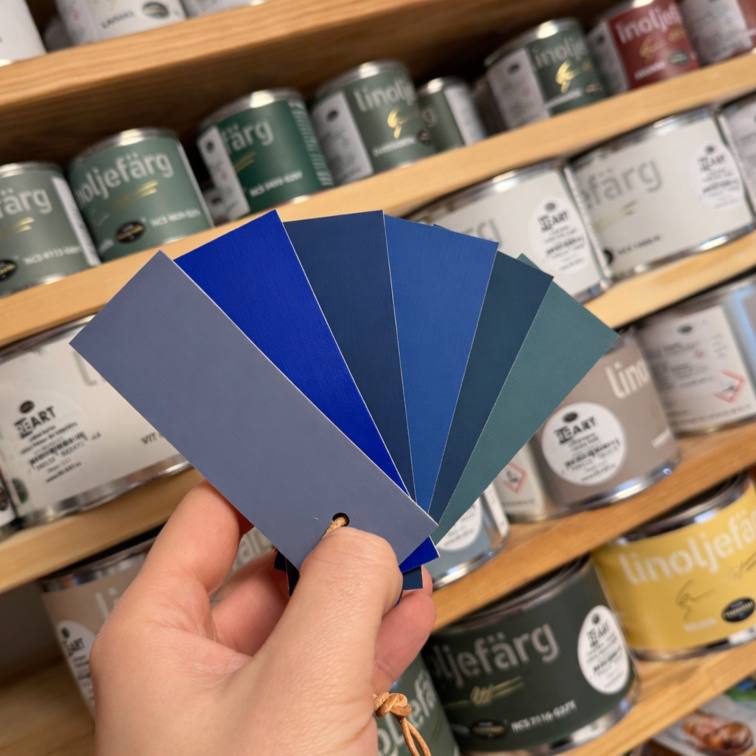 Vzorkovník lněných olejových barev Ottosson