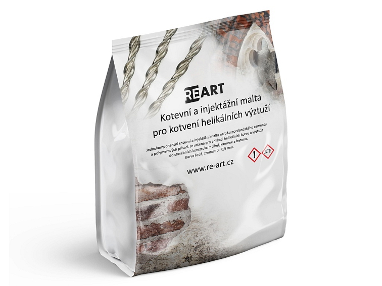 Kotevní jednosložková malta pro kotvení helikálních výztuží