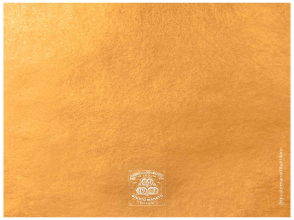 Yellow GOLD, plátkové zlato pro pozlacování skla, 23 kar. ,trojité 16g, MANETTI