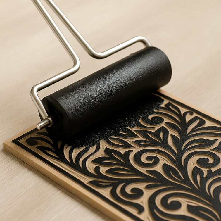 Tiskařský váleček na linoryt