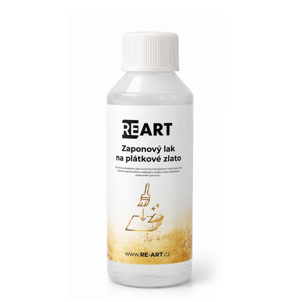 Zaponový lak na plátkové zlato