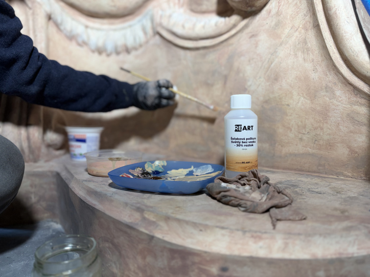 Šelaková politura, Orange s voskem, 30 % roztok