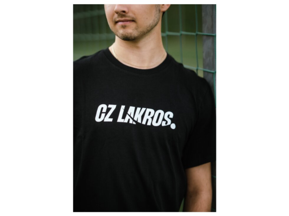 Černé tričko Nike CZ Lakros z 100% bavlny