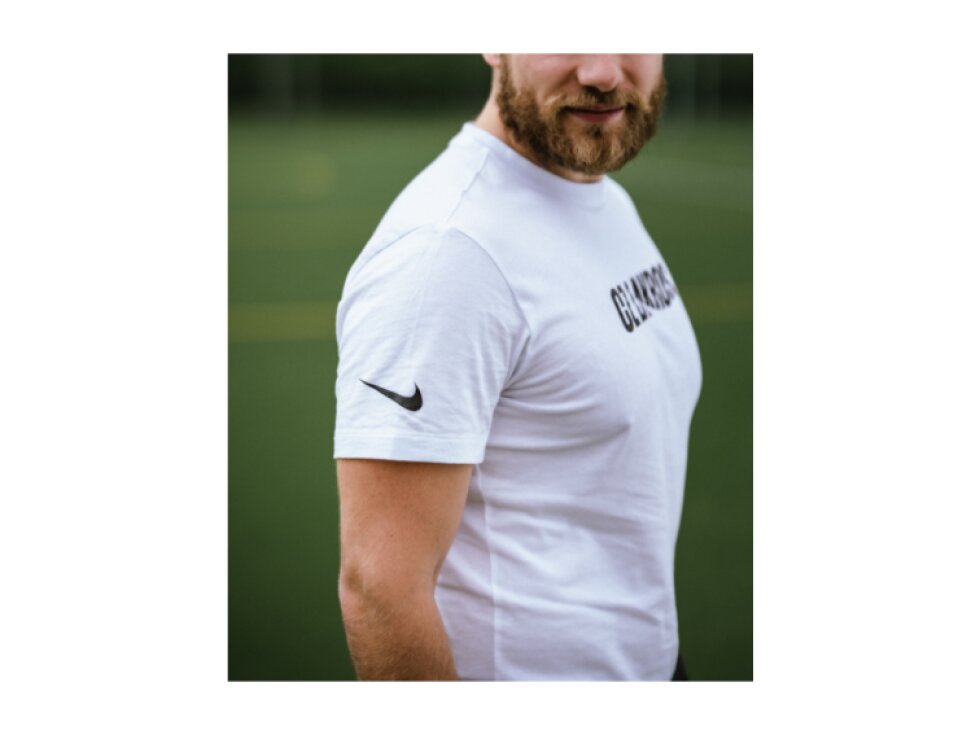 Bílé tričko Nike CZ Lakros s logem na hrudníku