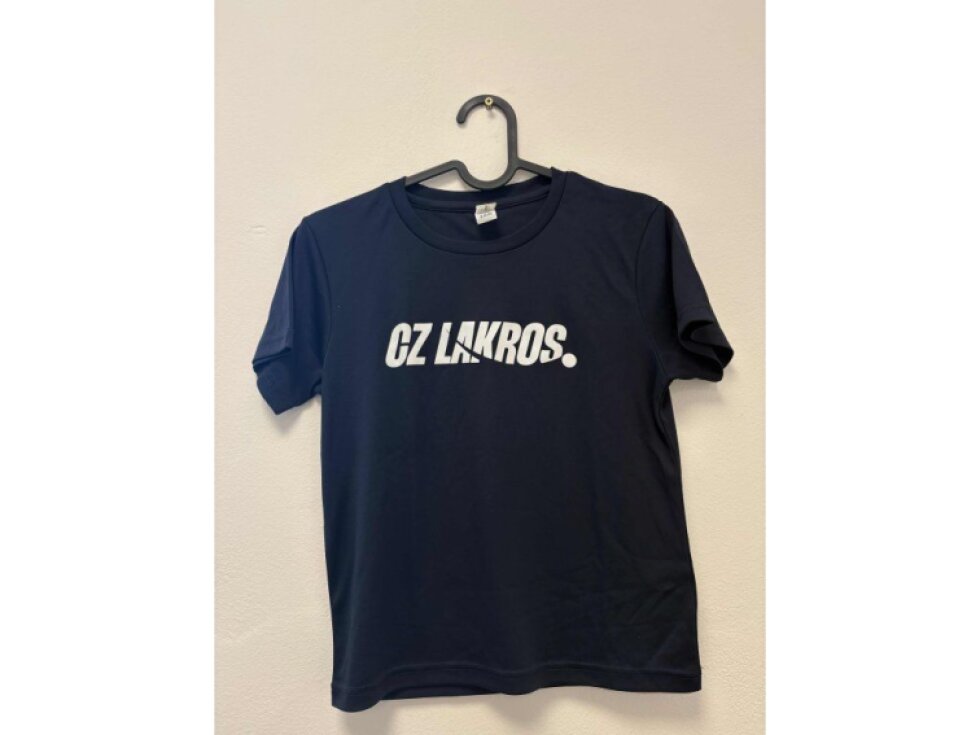 Dětské sportovní triko CZ Lakros Navy – 100% polyester