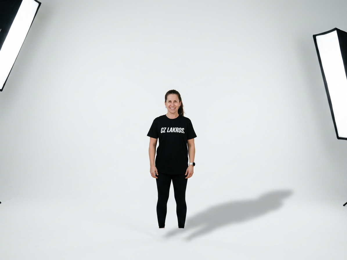 Unisex tričko CZ Lakros černé 100% bavlna