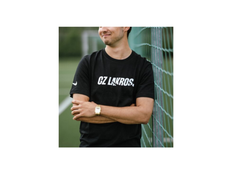 Černé tričko Nike CZ Lakros z 100% bavlny
