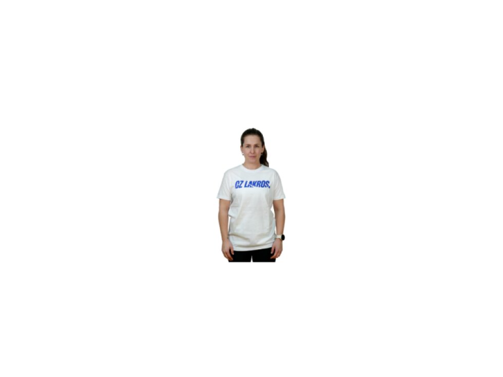 Dětské bílé tričko CZ Lakros ze 100% bavlny