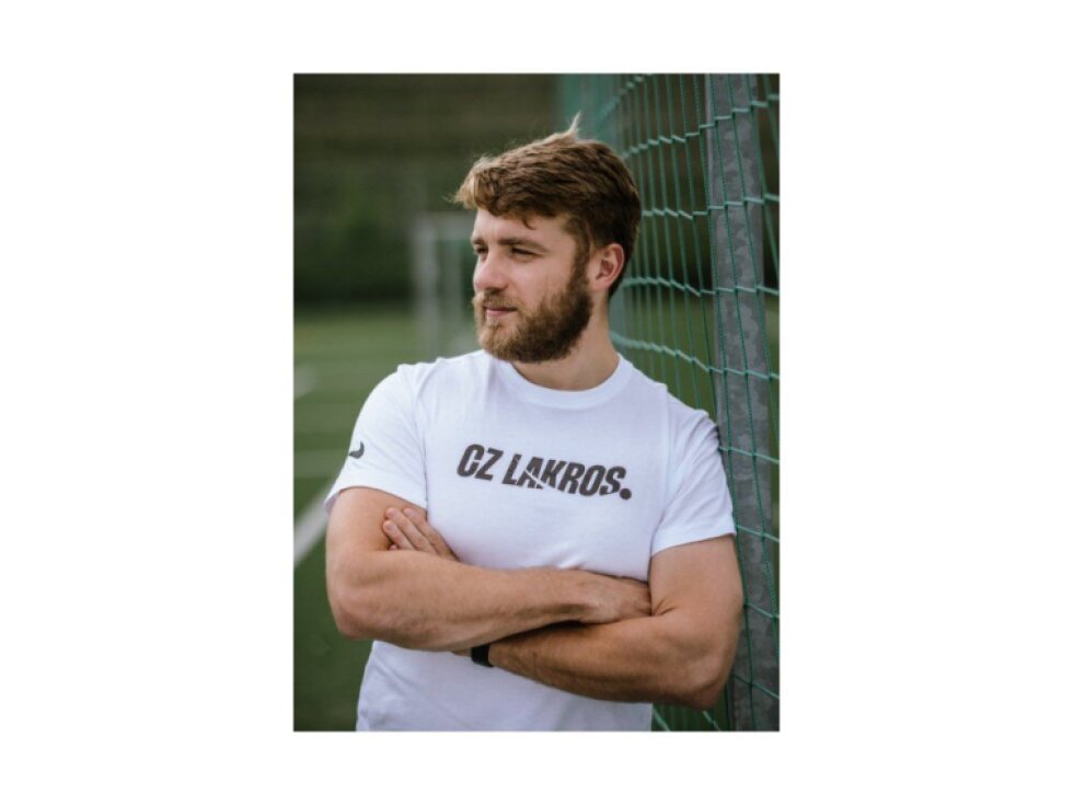Bílé tričko Nike CZ Lakros s logem na hrudníku